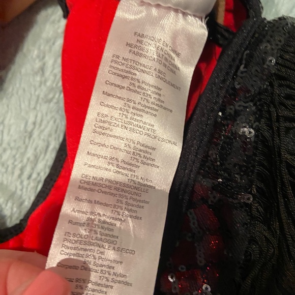 Revolution Tenth House SELENE Leotard – Adult Large Red & Black Dance Costume - Picture 9 of 16